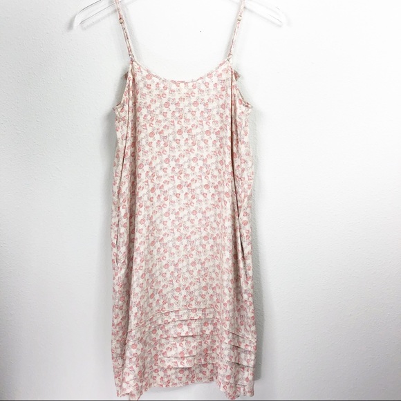Anthropologie | 100% Silk Tiered Floral Tank Dress - Picture 6 of 7